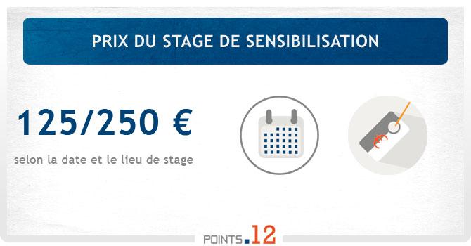 Prix du stage de sensibilisation à la sécurité routière