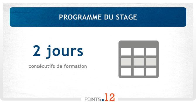 Programme du stage de récupération de points