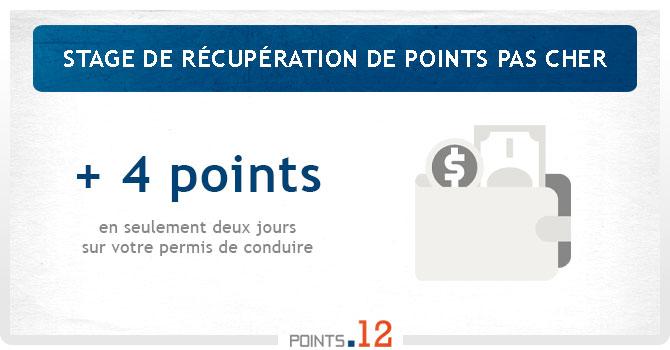 Stage de récupération de points pas cher