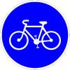 Panneau B22a - Panneau Obligation d';une piste cyclable obligatoire pour les cycles