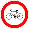 Panneau B9b - Panneau Interdiction pour les cyclistes