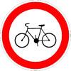 Panneau B9b - Panneau Interdiction pour les cyclistes